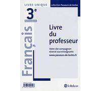 Français Collège 3e - Passeurs de textes - Livre du professeur - Réforme du collège: Broché