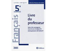 Français Collège 5e - Passeurs de textes - Livre du professeur - Réforme du collège: Broché