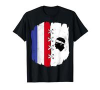 Français Corse Drapeau de la France et Drapeau Corse T-Shirt