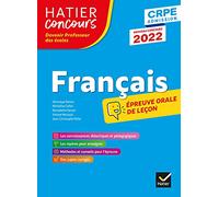 Français - CRPE 2022 - Epreuve orale d'admission