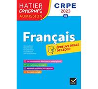 Français - CRPE 2023 - Epreuve orale d'admission
