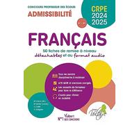 Français - CRPE 2024-2025 - 50 fiches de remise à niveau: Concours Professeur des écoles - Admissibilité - Ecrit