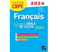 Français - CRPE 2024-2025 - Epreuve orale d'admission