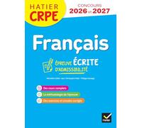 Français - CRPE 2026-2027 - Epreuve écrite d'admissibilité - L3 et M2