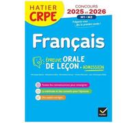 Véronique Boiron et al. – Français CRPE 2026-2027 : Épreuve orale d'admission