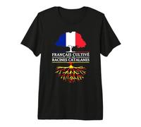 Français Cultivé avec des Racines Catalanes - Catalogne T-Shirt Haut de Gamme