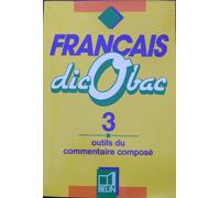 Français Dicobac Tome 3 - Outils Du Commentaire
