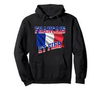 Français et Fier Drapeau de la France Citoyen Patriote Sweat à Capuche