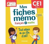Mes fiches mémo Français et Maths CE1: Une collection conçue par Lutin Bazar - Tout retenir en un clin d'oeil