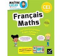 Français et Maths CE1 - Nouveau programme - Cahier de soutien avec des vidéos Leçons et exercices corrigés - Suzanne Rougel - Hatier - broché - Scolaire / Universitaire