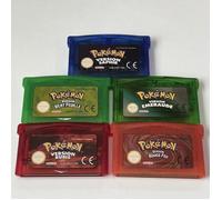 Français Game Boy Advance GBA Jeux Classique Pokemon Série Rubis/Émeraude/Vert feuille/Saphir/Rouge feu EUR Version Tous Les 5 pcs