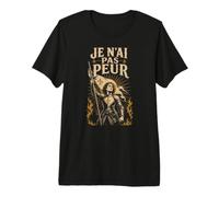 Français Je n'ai Pas Peur Jeanne d'arc T-Shirt Haut de Gamme