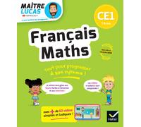 Français, maths CE1, 7-8 ans : cahier de soutien avec des vidéos, leçons et exercices corrigés : nouveau programme Suzanne Rougel