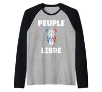Français Patriotisme fierté Patriote France Peuple Libre Manche Raglan