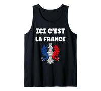 Français Patriotisme fierté Patriote Ici C'est la France Débardeur