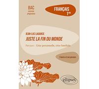 Français. Première. L'œuvre et son parcours : Jean-Luc Lagarce, Juste la fin du monde - Parcours "Crise personnelle, crise familiale"- Nouveaux programmes