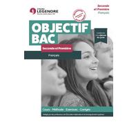 Français Seconde et Première Cours - Méthode - Exercices - Corrigés - David Jarousseau - Cours Legendre Eds - broché - Scolaire / Universitaire