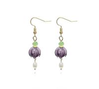 Français Vintage Lily of the Valley boucles d'oreilles-doux violet Floral boucles d'oreilles bijoux élégants pour la Date fête vacances cadeau pour elle