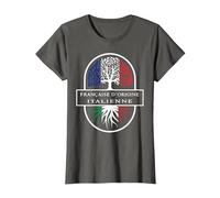 Française d'origine Italienne T-Shirt, Femme, Asphalte, 3XL