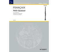 Françaix - Petit Quatuor - 2 Clarinettes, Basset Houn Et Bass Clarinette In Bb