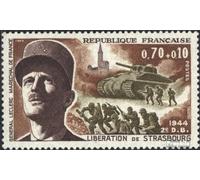 France 1691 (complète.Edition.) Neuf avec Gomme Originale ** MNH 1969 General Leclerc - II. Guerre (Timbres pour Les collectionneurs) Militaire/Chevalier