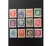 France 1941. Collection Nos 526 à 537. Timbres Neufs sans charnière. Gomme intacte. Armoiries. par des Livres Express