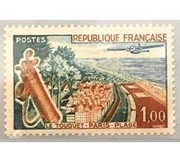 France 1962. Timbre de Collection Neuf Authentique No 1355. Le Touquet Paris Plage par des Livres Express