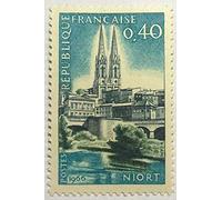 France 1966. Timbre de Collection Neuf Authentique No 1485. Monuments : Eglise, Niort
