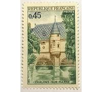 France 1969. Timbre de Collection Neuf Authentique No 1602. Monuments : Chalons sur Marne