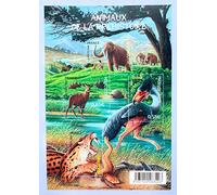 France 2008. Bloc avec 4 Timbres Authentiques de Collection Neufs Nos 4173 à 4178. Animaux préhistoriques: mammouth... par des Livres Express