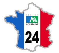 France 24 Aquitaine - 15x15cm - Sticker/Autocollant