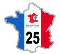 France 25 Franche-Comté - 15x15cm - Sticker/Autocollant