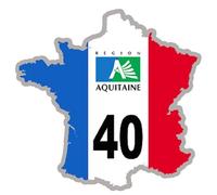 France 40 Aquitaine (10x10cm) - Sticker/Autocollant
