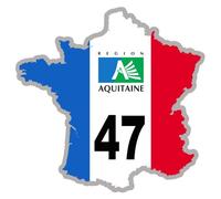 France 47 Aquitaine (15x15cm) - Sticker/Autocollant