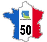 FRANCE 50 Basse-Normandie (20x20cm) - Sticker