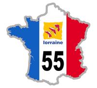 FRANCE 55 Lorraine (5x5cm) - Sticker