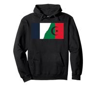France Algérie Fierté Simple Drapeau Franco Algérien Sweat à Capuche