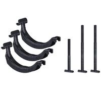 France Attelage Adaptateurs Thule 889-5 pour barres de toit de forme rectangulaire pour porte-vélos ProRide 598