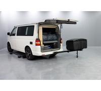 France Attelage Coffre d'attelage TowBox V5 Swing Noir (modèle long, largeur porte max 2100mm)