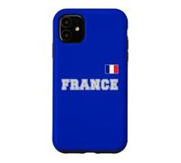 France avec Drapeau pavillon sur la Poitrine Coque pour iPhone 11