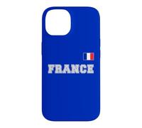 France avec Drapeau pavillon sur la Poitrine Coque pour iPhone 14