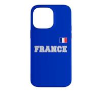 France avec Drapeau pavillon sur la Poitrine Coque pour iPhone 14 Pro Max