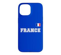 France avec Drapeau pavillon sur la Poitrine Coque pour iPhone 15