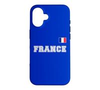 France avec Drapeau pavillon sur la Poitrine Coque pour iPhone 16