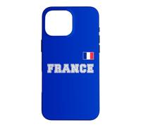 France avec Drapeau pavillon sur la Poitrine Coque pour iPhone 16 Pro Max