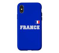 France avec Drapeau pavillon sur la Poitrine Coque pour iPhone X/XS