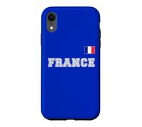 France avec Drapeau pavillon sur la Poitrine Coque pour iPhone XR