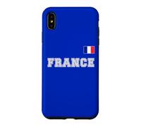 France avec Drapeau pavillon sur la Poitrine Coque pour iPhone XS Max