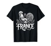 France avec grand imprimé coq gaulois emblématique T-Shirt