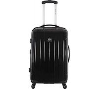 FRANCE BAG Valise Rigide 60 cm pour Moyen Séjour Polycarbonate Noir Quatre Roues Multidirectionnelles 360°